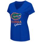 Women's Campus Heritage Florida Gators V-neck Tee, Size: Large, Blue Other