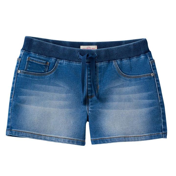 Girls 7-16 & Plus Size So&reg; Ribbed Waist Jean Shorts, Girl's, Size: 16, Med Blue