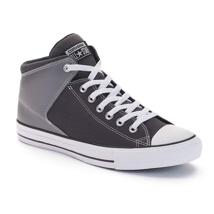 Men's Converse Chuck Taylor All Star High Street Shoes, Size: M8w10, Grey