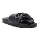 Candie's&reg; Women's Twisted Bow Slide Sandals, Size: Medium, Black