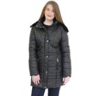 Plus Size Mo-ka Faux-fur Hooded Puffer Coat, Women's, Size: 1xl, Black