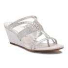 New York Transit Brightest Move Women's Wedge Sandals, Size: Medium (9.5), Silver