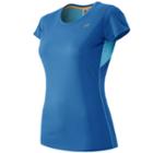 Women's New Balance Accelerate Scoopneck Running Tee, Size: Xs, Blue (navy)