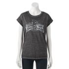 Juniors' Mighty Morphin Power Rangers Logo Graphic Tee, Girl's, Size: Small, Black