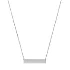 14k Gold 25 Mm Bar Necklace, Women's, Size: 16, White