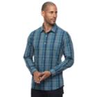 Men's Apt. 9&reg; Slim-fit Stretch Button-down Shirt, Size: Xlg Slim, Turquoise/blue (turq/aqua)