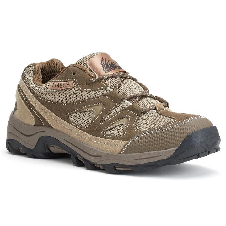 Itasca Stiker Men's Lightweight Hiking Shoes, Size: Medium (8.5), Beig/green (beig/khaki)