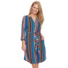 Women's Dana Buchman Shirtdress, Size: Xl, Turquoise/blue (turq/aqua)