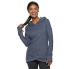 Women's Tek Gear&reg; Tulip Hem Hoodie, Size: Medium, Dark Blue