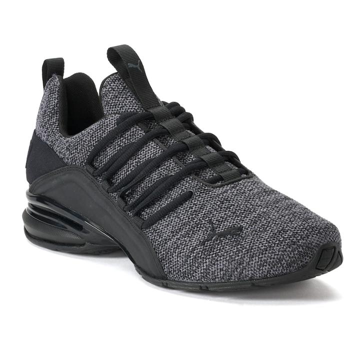 Puma Viz Knit Men's Sneakers, Size: 9.5, Black