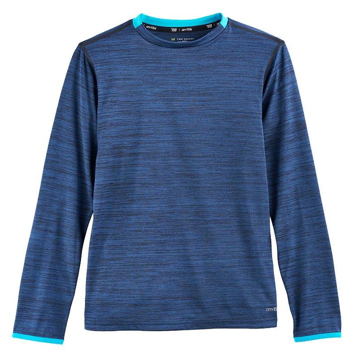 Boys 8-20 Tek Gear&reg; Space-dyed Tee, Size: L(14/16), Blue