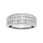 14k Gold Igl Certified 1 1/2 Carat T.w. Diamond Multirow Wedding Ring, Women's, Size: 9, White