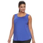 Plus Size Fila Sport&reg; Core Scoopneck Tank, Women's, Size: 1xl, Blue (navy)