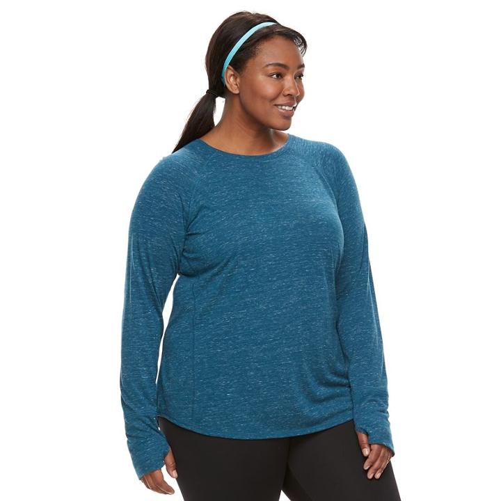 Plus Size Tek Gear&reg; Core Tee, Women's, Size: 3xl, Turquoise/blue (turq/aqua)