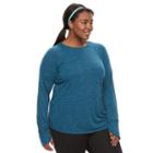 Plus Size Tek Gear&reg; Core Tee, Women's, Size: 3xl, Turquoise/blue (turq/aqua)