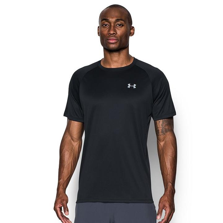 Men's Under Armour Heatgear Running Tee, Size: Small, Black