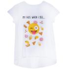 Girls 7-16 & Plus Size Harper & Elliott High-low Graphic Tee, Size: Large, White Oth