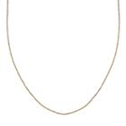 Gold Tone Sterling Silver Sparkle Chain Necklace - 18-in, Women's, Size: 18, Yellow