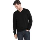 Men's Izod Fieldhouse Regular-fit V-neck Sweater, Size: Xl, Black