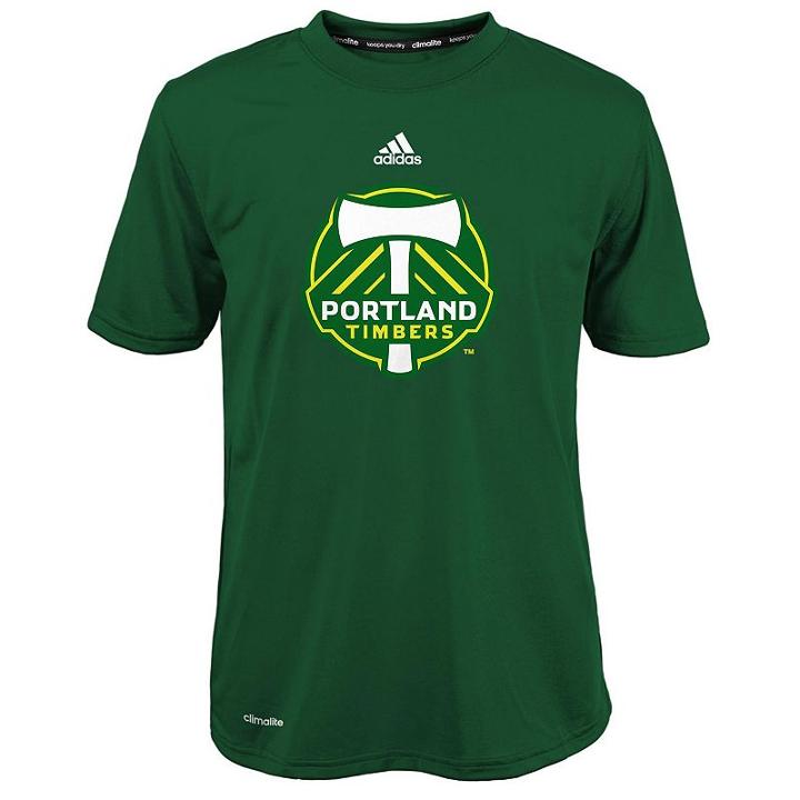 Boys 8-20 Adidas Portland Timbers Primary Logo Climalite Performance Tee, Boy's, Size: L(14/16), Green