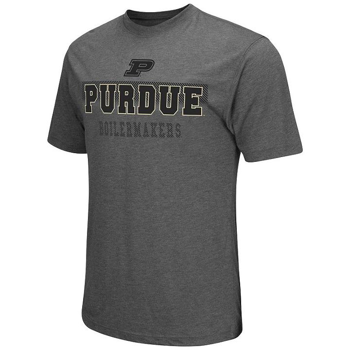 Men's Colosseum Purdue Boilermakers Prism Tee, Size: Medium, Beig/green (beig/khaki)