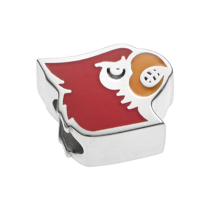 Logoart Sterling Silver Louisville Cardinals Bead, Women's, Multicolor