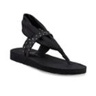 Skechers Meditation Shooting Women's Sandals, Size: 10, Grey (charcoal)