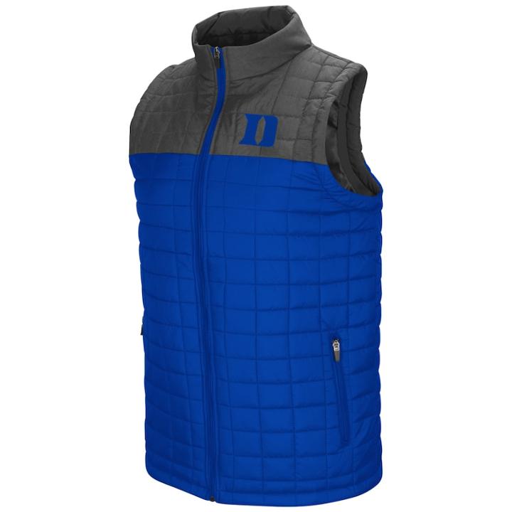 Men's Duke Blue Devils Amplitude Puffer Vest, Size: Xl, Dark Blue