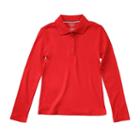 Girls 7-20 & Plus Size French Toast School Uniform Long-sleeved Polo Shirt, Girl's, Size: 14-16, Red