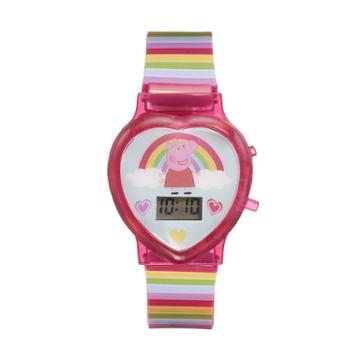 Peppa Pig Kids' Digital Light-up Heart Watch, Girl's, Size: Small, Multicolor