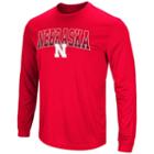 Men's Campus Heritage Nebraska Cornhuskers Gradient Long-sleeve Tee, Size: Medium, Dark Red