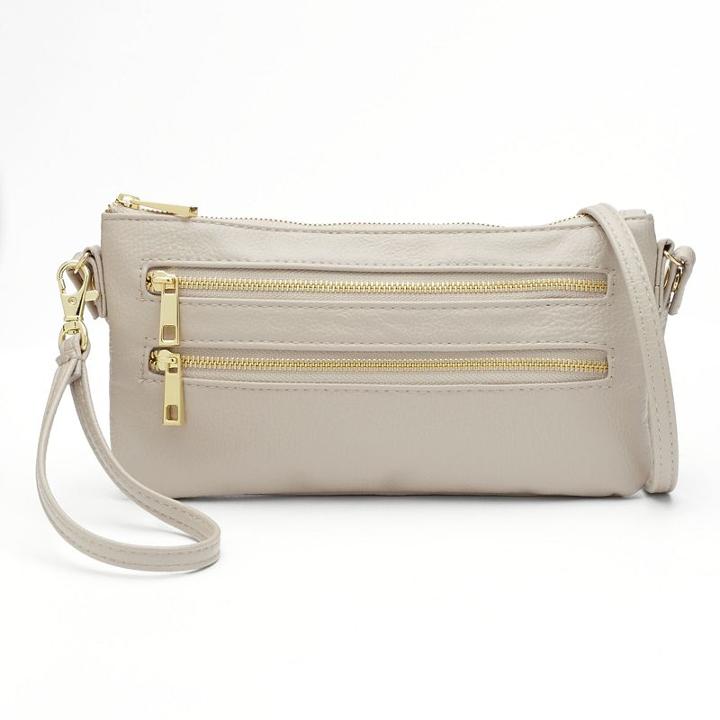 Apt. 9&reg; Rikki Safekeeper Rfid-blocking Convertible Crossbody Bag, Women's, Med Grey