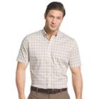 Men's Van Heusen Flex Stretch Classic-fit Plaid No-iron Button-down Shirt, Size: Xl, Gold