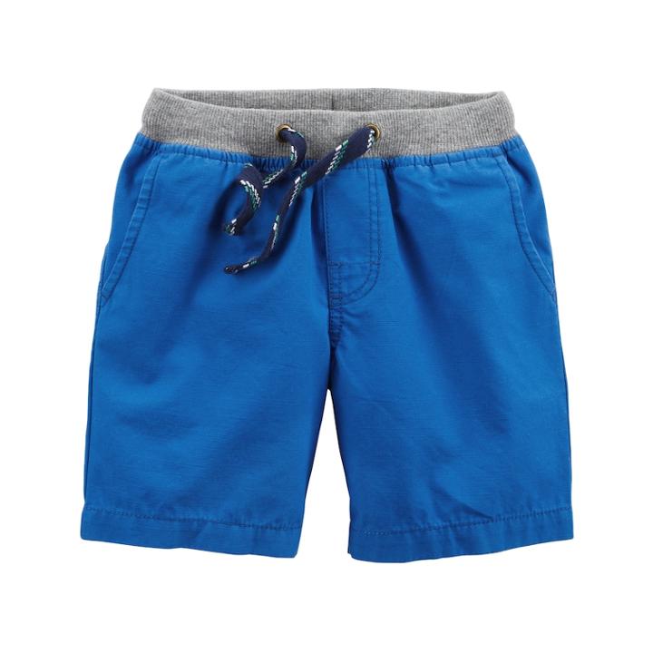 Boys 4-8 Carter's Ribbed Waist Blue Shorts, Size: 4/5, Med Blue