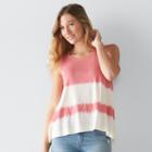 Petite Sonoma Goods For Life Dip-dyed Swing Tank, Women's, Size: Xs Petite, Med Pink