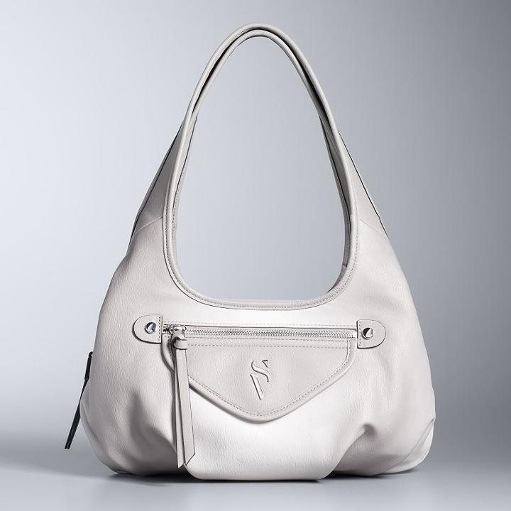 Simply Vera Vera Wang Sidekick Satchel, Women's, Dark Grey