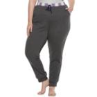 Juniors' Plus Size So&reg; Fleece Lined Jogger Pants, Teens, Size: 3xl, Dark Grey