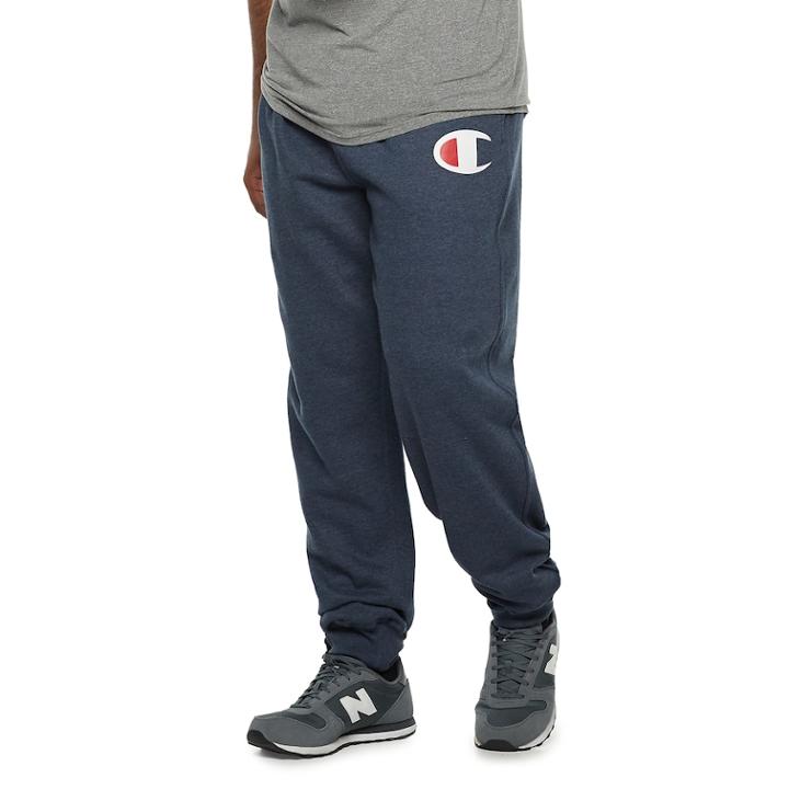 Big & Tall Champion Fleece Jogger Pants, Men's, Size: 6xb, Blue (navy)