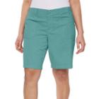 Plus Size Gloria Vanderbilt Danica Cargo Bermuda Shorts, Women's, Size: 18 W, Lt Green