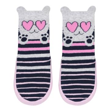 Baby Girl Jumping Beans&reg; Kitty Cat Slipper Socks, Size: 2-4, Multicolor