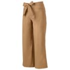 Juniors' So&reg; Tie Front Chino Culottes, Girl's, Size: 5, Med Beige