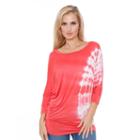 Women's White Mark Dolman Tunic, Size: Small, Red