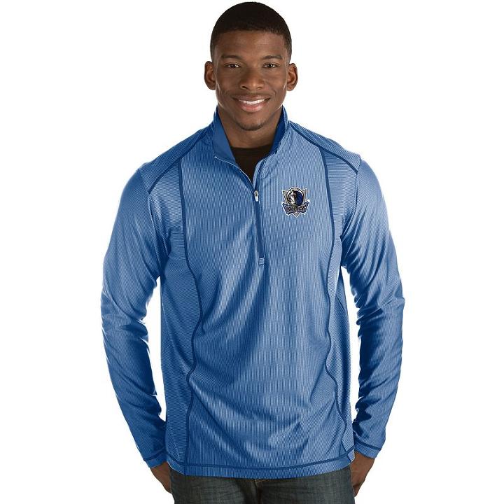 Men's Antigua Dallas Mavericks Tempo Quarter-zip Pullover, Size: Medium, Dark Blue