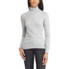 Women's Chaps Ribbed Turtleneck Sweater, Size: Xs, Grey
