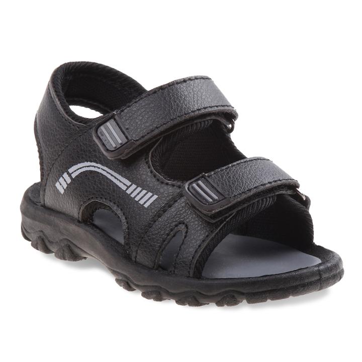 Josmo Boys' Sandals, Size: 1, Black