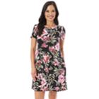 Women's Apt. 9&reg; Printed Swing Dress, Size: Large, Pink Puff Floral