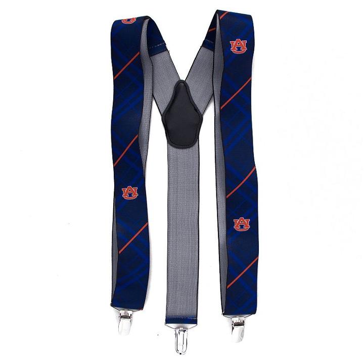 Men's Auburn Tigers Oxford Suspenders, Blue