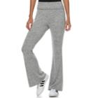 Women's Juicy Couture Heather Bootcut Pants, Size: Medium, Light Grey