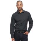 Big & Tall Apt. 9&reg; Premier Flex Modern-fit Stretch Button-down Shirt, Men's, Size: L Tall, Black