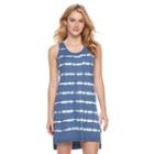 Women's Sonoma Goods For Life&trade; French Terry Tank Dress, Size: Large, Dark Blue